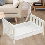 Maxbell Wooden Bed Photography Props Mini for Background Photos Girls Newborns White