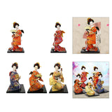 Maxbell 12'' Japanese Kimono Geisha Doll Asian Doll for Home Ornament Decor Style A