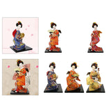 Maxbell 12'' Japanese Kimono Geisha Doll Asian Doll for Home Ornament Decor Style A