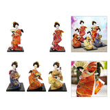 Maxbell 12'' Japanese Kimono Geisha Doll Asian Doll for Home Ornament Decor Style A