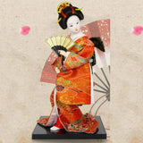 Maxbell 12'' Japanese Kimono Geisha Doll Asian Doll for Home Ornament Decor Style A