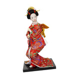 Maxbell 12'' Japanese Kimono Geisha Doll Asian Doll for Home Ornament Decor Style B