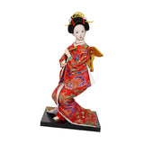 Maxbell 12'' Japanese Kimono Geisha Doll Asian Doll for Home Ornament Decor Style B