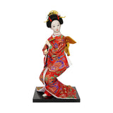 Maxbell 12'' Japanese Kimono Geisha Doll Asian Doll for Home Ornament Decor Style B