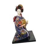 Maxbell 12'' Japanese Kimono Geisha Doll Asian Doll for Home Ornament Decor Style C