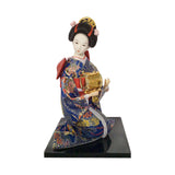 Maxbell 12'' Japanese Kimono Geisha Doll Asian Doll for Home Ornament Decor Style C