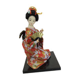 Maxbell 12'' Japanese Kimono Geisha Doll Asian Doll for Home Ornament Decor Style D