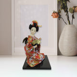 Maxbell 12'' Japanese Kimono Geisha Doll Asian Doll for Home Ornament Decor Style D