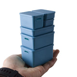 Maxbell Kids Storage Boxes Portable with Lid Cute Toy Box for Desktop Bedroom Home Blue