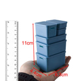 Maxbell Kids Storage Boxes Portable with Lid Cute Toy Box for Desktop Bedroom Home Blue