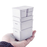 Maxbell Kids Storage Boxes Portable with Lid Cute Toy Box for Desktop Bedroom Home White