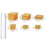 Maxbell Kids Storage Boxes Portable with Lid Cute Toy Box for Desktop Bedroom Home Yellow