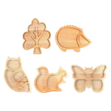 Maxbell Wood Serving Tray Decoration Handmade Platter Home Decor for Bread Fruit Tree