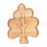 Maxbell Wood Serving Tray Decoration Handmade Platter Home Decor for Bread Fruit Tree