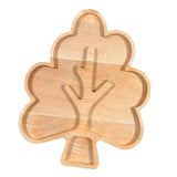 Maxbell Wood Serving Tray Decoration Handmade Platter Home Decor for Bread Fruit Tree
