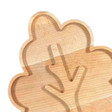 Maxbell Wood Serving Tray Decoration Handmade Platter Home Decor for Bread Fruit Tree