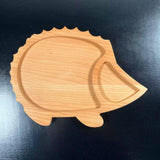 Maxbell Wood Serving Tray Decoration Handmade Platter Home Decor for Bread Fruit Hedgehog