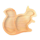 Maxbell Wood Serving Tray Decoration Handmade Platter Home Decor for Bread Fruit Squirrel