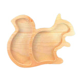 Maxbell Wood Serving Tray Decoration Handmade Platter Home Decor for Bread Fruit Squirrel