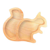 Maxbell Wood Serving Tray Decoration Handmade Platter Home Decor for Bread Fruit Squirrel