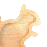 Maxbell Wood Serving Tray Decoration Handmade Platter Home Decor for Bread Fruit Squirrel