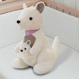 Maxbell Simulation Doll Plush Toy Wild Animal for Living Room Decoration 26cm white