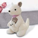 Maxbell Simulation Doll Plush Toy Wild Animal for Living Room Decoration 26cm white