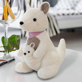 Maxbell Simulation Doll Plush Toy Wild Animal for Living Room Decoration 26cm white