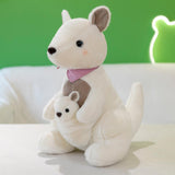 Maxbell Simulation Doll Plush Toy Wild Animal for Living Room Decoration 26cm white