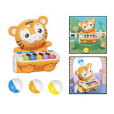 Maxbell Tiger Electronic Organ Toy Music Early Learning for Baby Birthday Yellow
