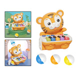 Maxbell Tiger Electronic Organ Toy Music Early Learning for Baby Birthday Yellow