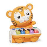 Maxbell Tiger Electronic Organ Toy Music Early Learning for Baby Birthday Yellow