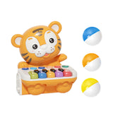 Maxbell Tiger Electronic Organ Toy Music Early Learning for Baby Birthday Yellow