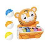 Maxbell Tiger Electronic Organ Toy Music Early Learning for Baby Birthday Yellow