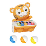 Maxbell Tiger Electronic Organ Toy Music Early Learning for Baby Birthday Yellow