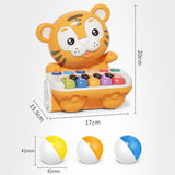 Maxbell Tiger Electronic Organ Toy Music Early Learning for Baby Birthday Yellow