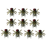 Maxbell Simulation Flies Insect Props for April Fools Day Joke Toy Prank Toy Props Green