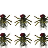 Maxbell Simulation Flies Insect Props for April Fools Day Joke Toy Prank Toy Props Green