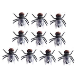 Maxbell Simulation Flies Insect Props for April Fools Day Joke Toy Prank Toy Props Black