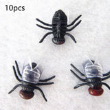 Maxbell Simulation Flies Insect Props for April Fools Day Joke Toy Prank Toy Props Black