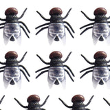 Maxbell Simulation Flies Insect Props for April Fools Day Joke Toy Prank Toy Props Black
