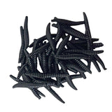 Maxbell 100x Maggot Grub Scary and Disgusting Halloween Birthday Gift black