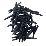 Maxbell 100x Maggot Grub Scary and Disgusting Halloween Birthday Gift black