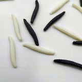 Maxbell 100x Maggot Grub Scary and Disgusting Halloween Birthday Gift black