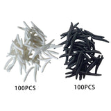 Maxbell 100x Maggot Grub Scary and Disgusting Halloween Birthday Gift black