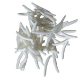 Maxbell 100x Maggot Grub Scary and Disgusting Halloween Birthday Gift white