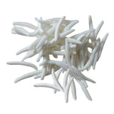 Maxbell 100x Maggot Grub Scary and Disgusting Halloween Birthday Gift white