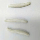 Maxbell 100x Maggot Grub Scary and Disgusting Halloween Birthday Gift white