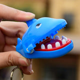 Maxbell Mouth Bite Finger with Keychain Teeth Game Backpack Accessories for Boys Shark