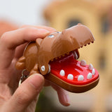Maxbell Mouth Bite Finger with Keychain Teeth Game Backpack Accessories for Boys Hippo